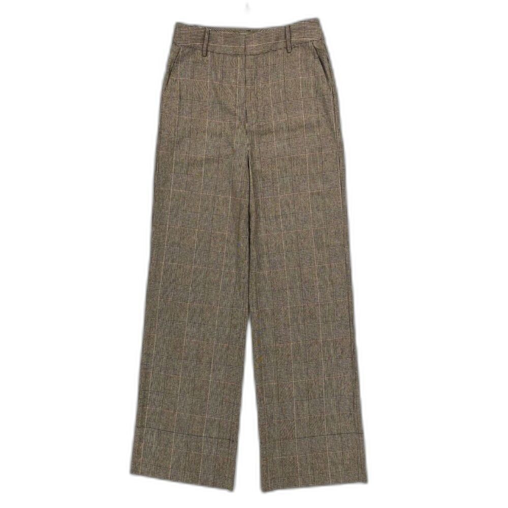 NEW CO Collections Wool Wide Leg Trouser Plaid Academia Old Money Quiet Luxury